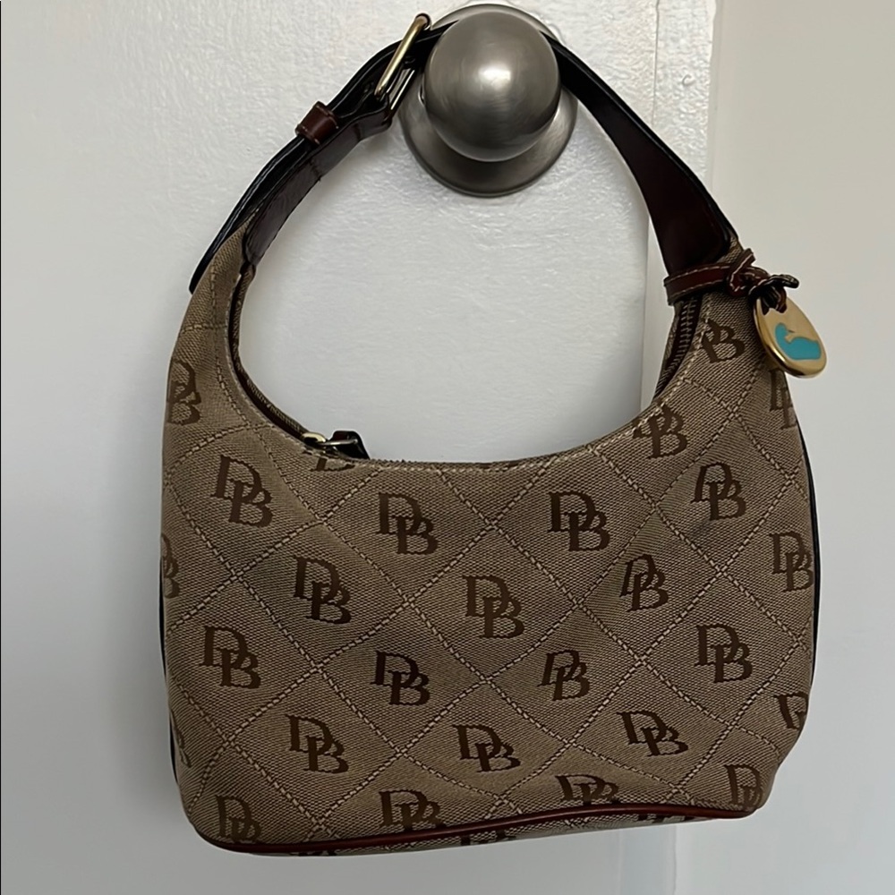 Dooney & Bourke Brown Monogram Shoulder Bag